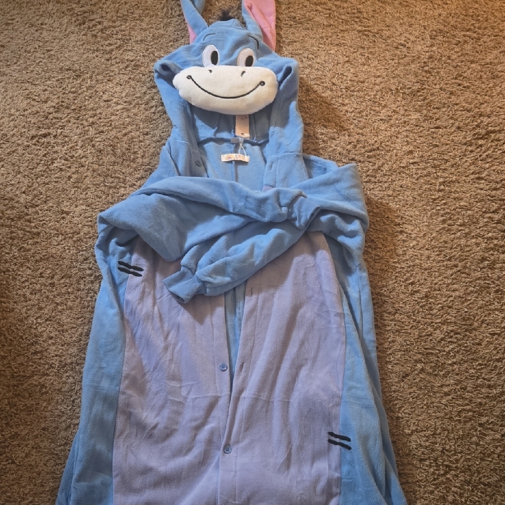Blue Hooded Animal Onesie